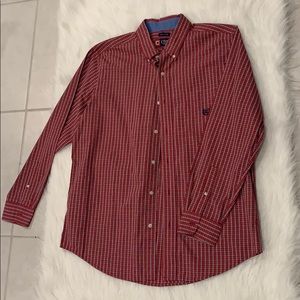 Chaps Long Sleeve XL Red and Blue